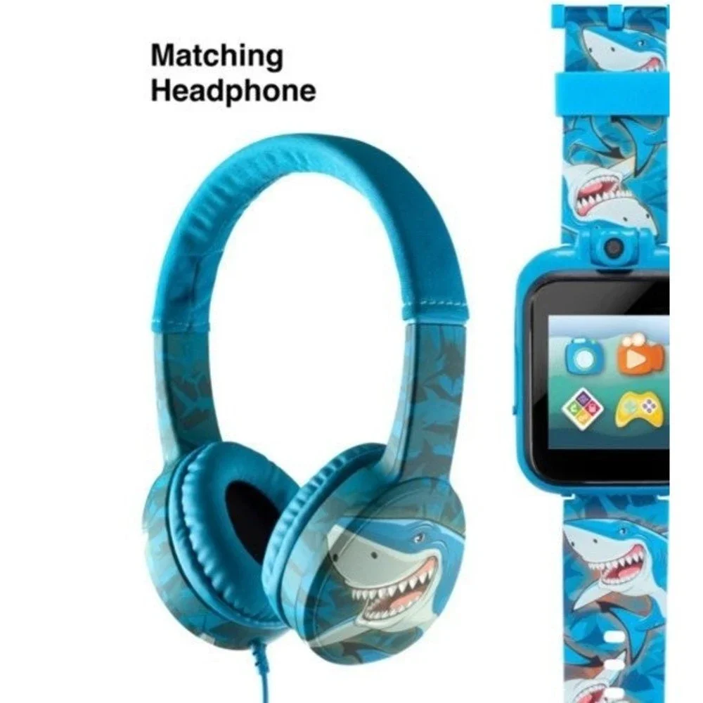 iTech Junior Boys Headphones & Smartwatch Set - Blue Shark.   Z13 - Picture 8 of 12